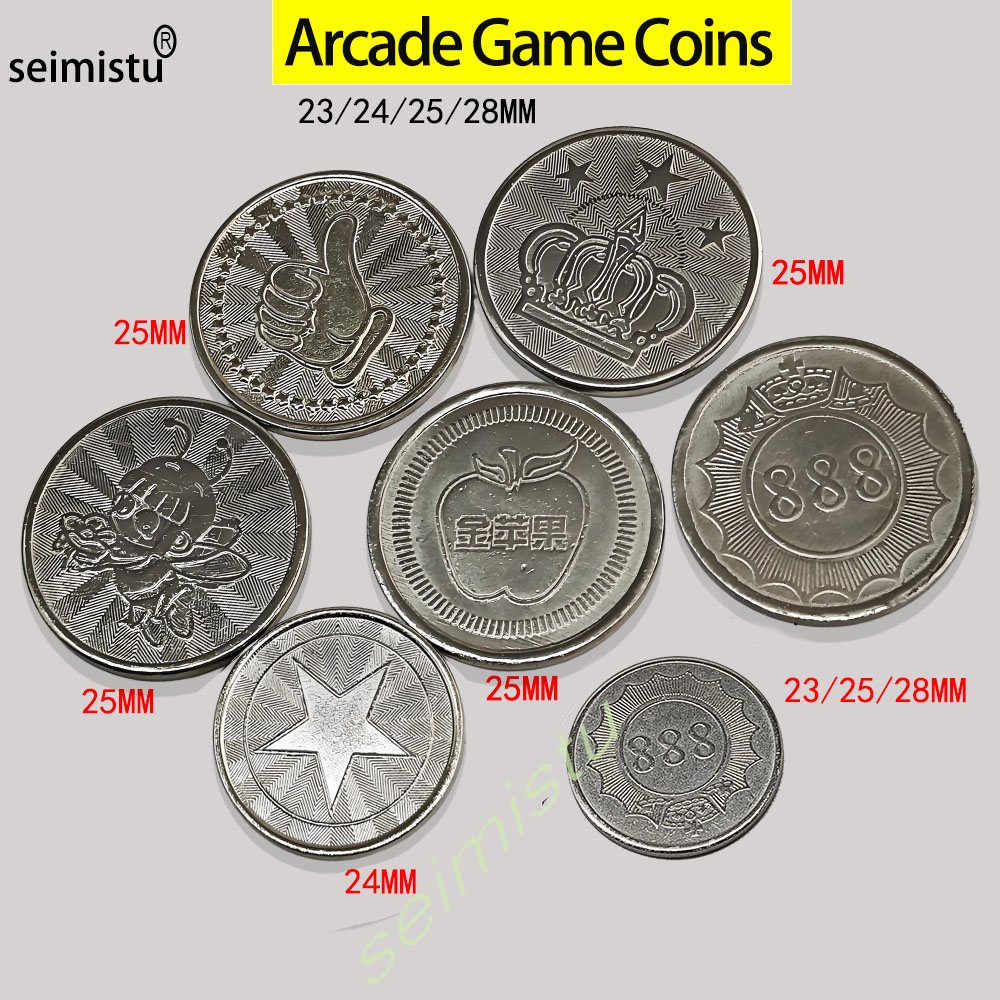 Arcade Vending & Laundry - 100 sztuk, monety ze stali nierdzewnej